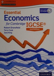 Front cover of Economics for Cambridge IGCSE by Robert Dransfield