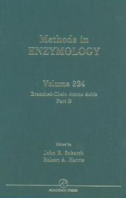 Front cover of Branched Chain Amino Acids, Part B (Methods in Enzymology, Volume 324) (Methods in Enzymology) by Unknown
