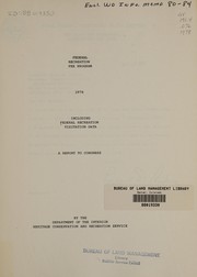 Front cover of Federal Recreation fees 1978 by United States. Heritage Conservation and Recreation Service