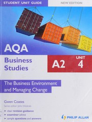 Cover of AQA A2 business studies by Gwen Coates