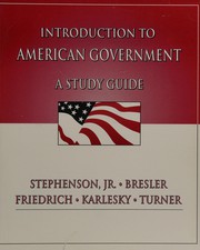 Front cover of Introduction to American Government by Jr Stephenson