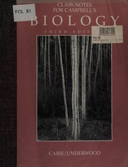 Front cover of Class notes for Campbell's Biology by Nina Caris
