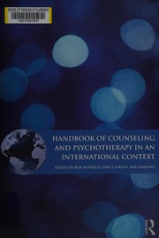 Cover of Handbook of counseling and psychotherapy in an international context by Roy Moodley