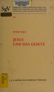 Cover of Jesus und das Gesetz by Peter Noll
