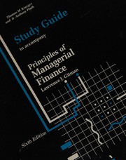 Cover of Study guide to accompany Gitman's by Unknown