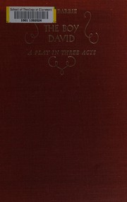 Cover of The boy David by J. M. Barrie