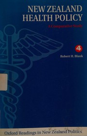 Front cover of New Zealand health policy by Robert H. Blank