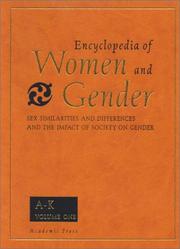 Front cover of Encyclopedia of Women and Gender by Judith Worell