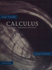 Cover of Single variable calculus by Stanley O. Kochman