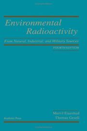Cover of Environmental radioactivity by Merril Eisenbud