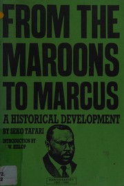 Cover of From the Maroons to Marcus by Seko Tafari