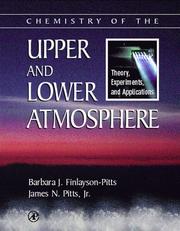 Front cover of Chemistry of the upper and lower atmosphere by Barbara J. Finlayson-Pitts