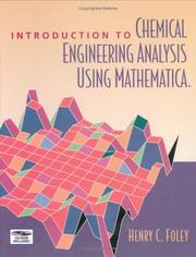 Cover of Introduction to Chemical Engineering Analysis Using Mathematica by Henry C. Foley