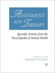Cover of Assessment and Therapy by Howard S. Friedman