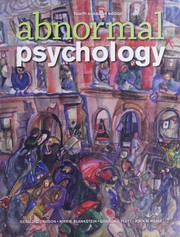 Front cover of Abnormal psychology by Gerald C. Davison