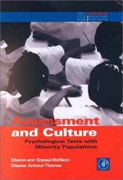 Cover of Assessment and culture by Sharon-ann Gopaul McNicol