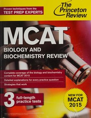 Cover of MCAT biology and biochemistry review by Princeton Review (Firm)
