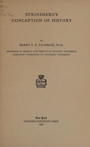 Front cover of Strindberg's conception of history by Harry Victor Emmanuel Palmblad