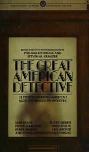 Front cover of The Great American detective by Steven M. Krauser