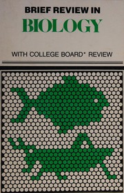 Front cover of Brief review in biology, with college board review answer key by Bertram Coren