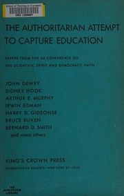 Cover of Papers by Conference on the scientific spirit and democratic faith.