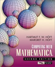 Cover of Computing with Mathematica by Hartmut F. W. Höft