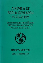 Front cover of A review of BSRLM research 1995-2002 by Marilyn Nickson