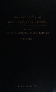 Front cover of Current topics in cellular regulation by Bernard Leonard Horecker