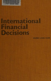 Cover of International financial decisions by Sune Carlson