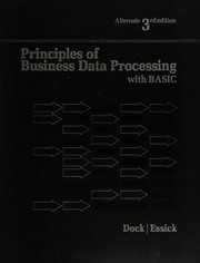 Cover of Principles of business data processing, with BASIC by V. Thomas Dock