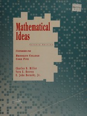 Front cover of Mathematical ideas by Charles David Miller