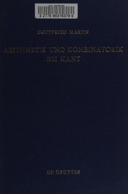 Cover of Arithmetik und Kombinatorik bei Kant by Gottfried Martin