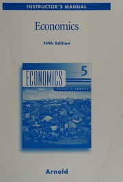Front cover of Instructors' manual [to accompany] Economics by Roger A. Arnold