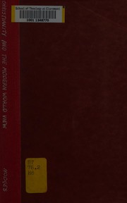 Front cover of Christianity and the modern world view by H. A. Hodges