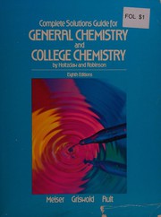 Cover of Complete solutions guide for General chemistry and College chemistry by John H Meiser
