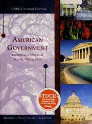 Front cover of American government by Kenneth Dautrich