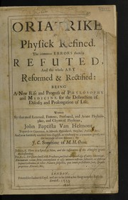 Front cover of Van Helmont's works by Jean Baptiste van Helmont