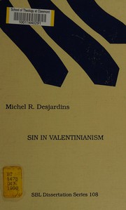 Front cover of Sin in Valentinianism by Michel R. Desjardins