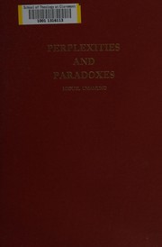 Cover of Perplexities and paradoxes by Miguel de Unamuno