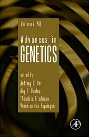 Cover of Advances in Genetics, Volume 58 (Advances in Genetics) (Advances in Genetics) by Jeffrey C. Hall
