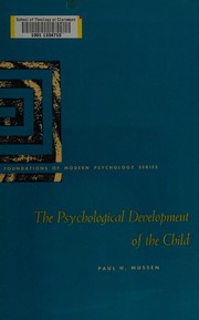 Cover of The psychological development of the child by Paul Henry Mussen