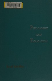 Cover of Philosophy and education by Israel Scheffler