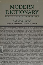 Cover of Modern dictionary for the legal profession by Kenneth R. Redden