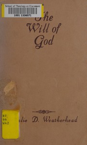 Cover of The will of God by Leslie Dixon Weatherhead