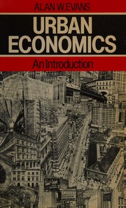 Front cover of Urban economics by Alan W. Evans