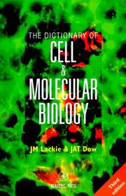 Front cover of The Dictionary of Cell and Molecular Biology by Unknown