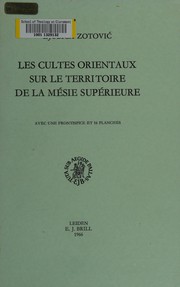 Front cover of Les cultes orientaux sur le territoire de la Mésie supérieure by Ljubica Zotović