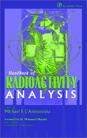 Cover of Handbook of Radioactivity Analysis by Michael F. L'Annunziata