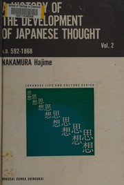 Front cover of A history of the development of Japanese thought from A.D. 592 to 1868 by Hajime Nakamura