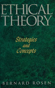 Cover of Ethical theory by Rosen, Bernard.